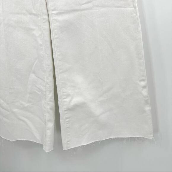 Madewell Flared Wide-Leg Crop Jeans in pure white Size 23 - Picture 8 of 10